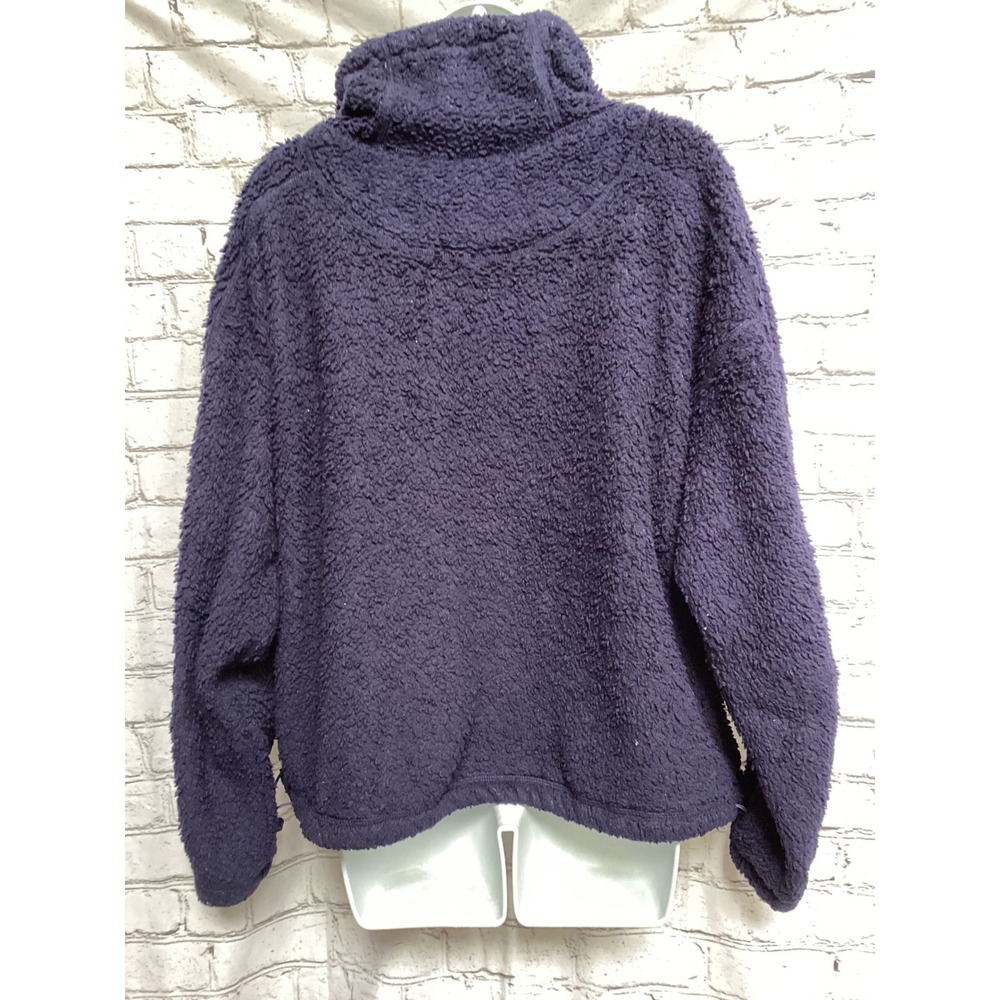 FP Movement Hit The Slopes Fleece Pullover Purple Quarter Zip Sherpa Jacket S - Picture 6 of 6
